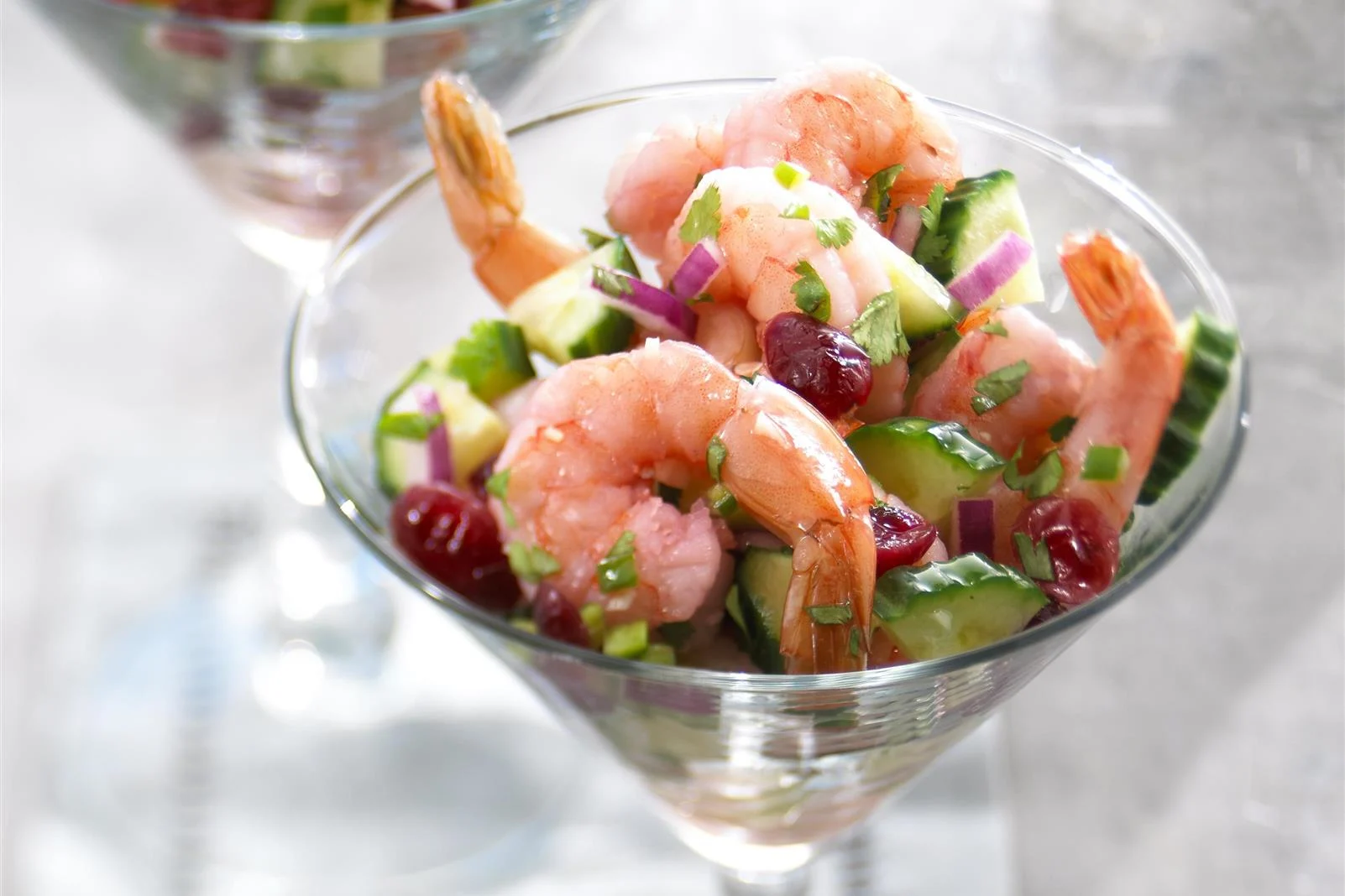 Blushing Shrimp Ceviche